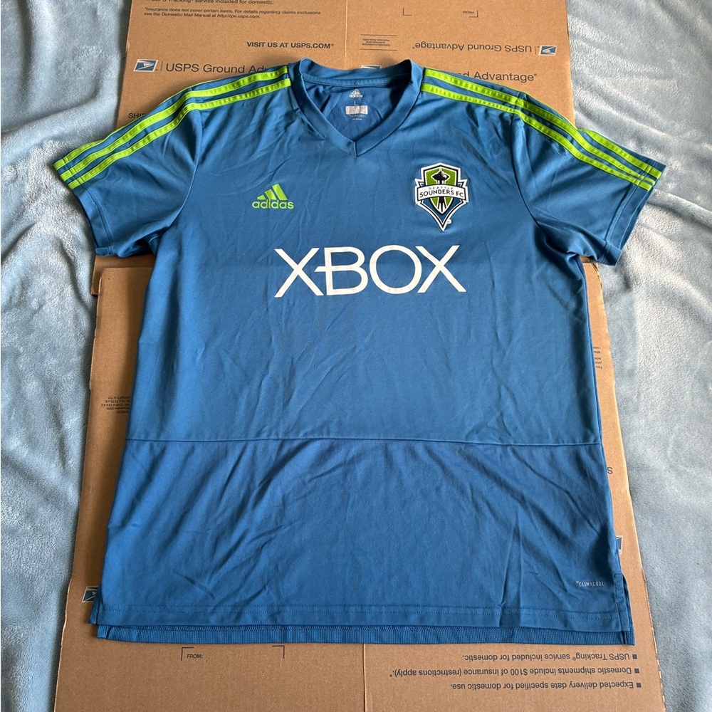 Authentic Seattle Sounders MLS adidas 2014/15 Football Soccer Jersey Kit Vintage